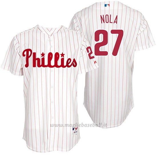 Maglia Baseball Uomo Philadelphia Phillies Aaron Nola Bianco Turn Back The Clock